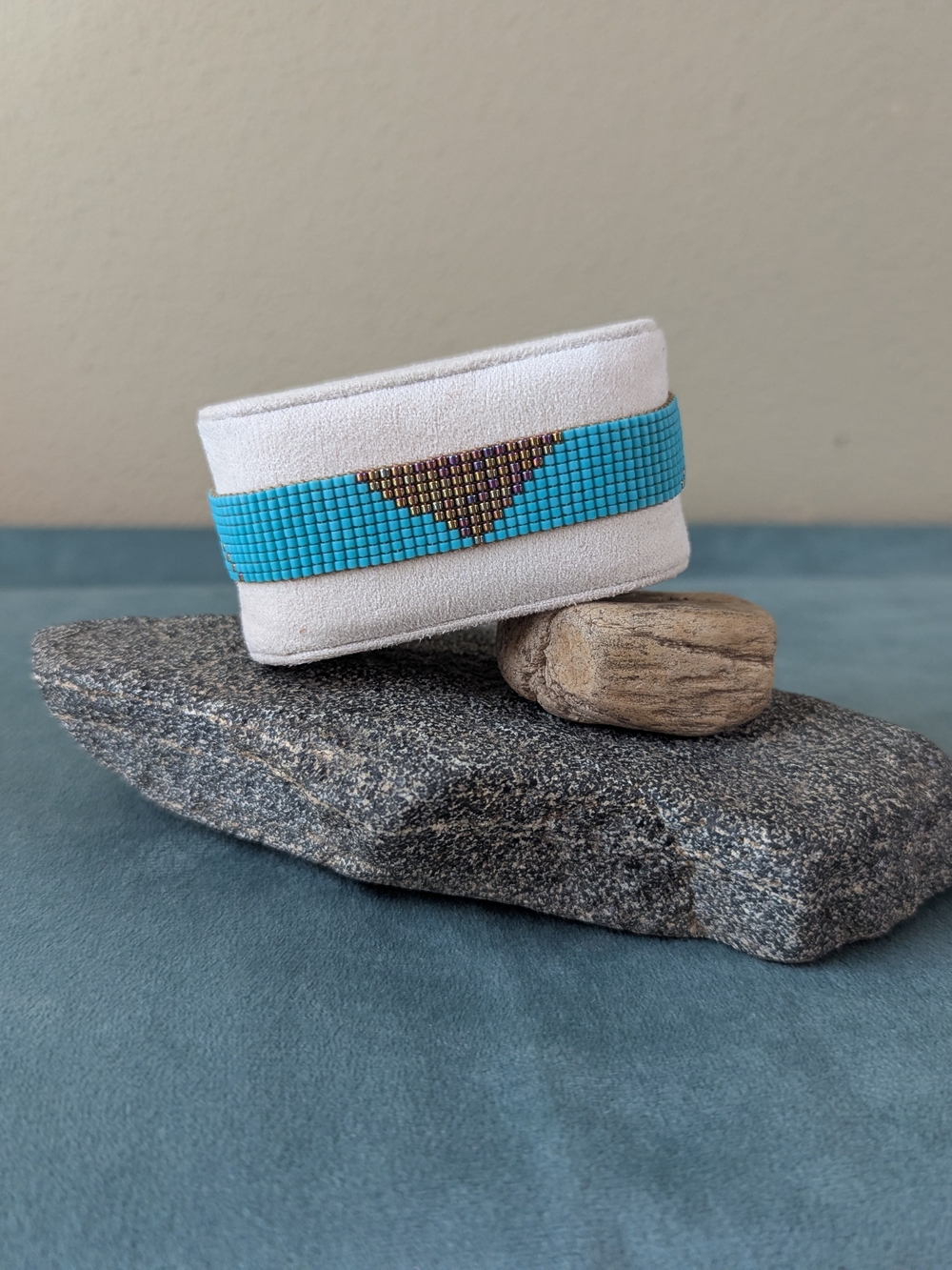 Kutula Kiss Turquoise Seed Bead Bracelet with Accent Beads
